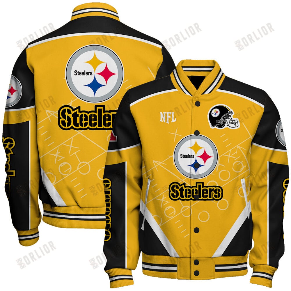 Pittsburgh Steelers Football Team 2024- 25 The Heat Of The New Season Unisex Varsity Jacket