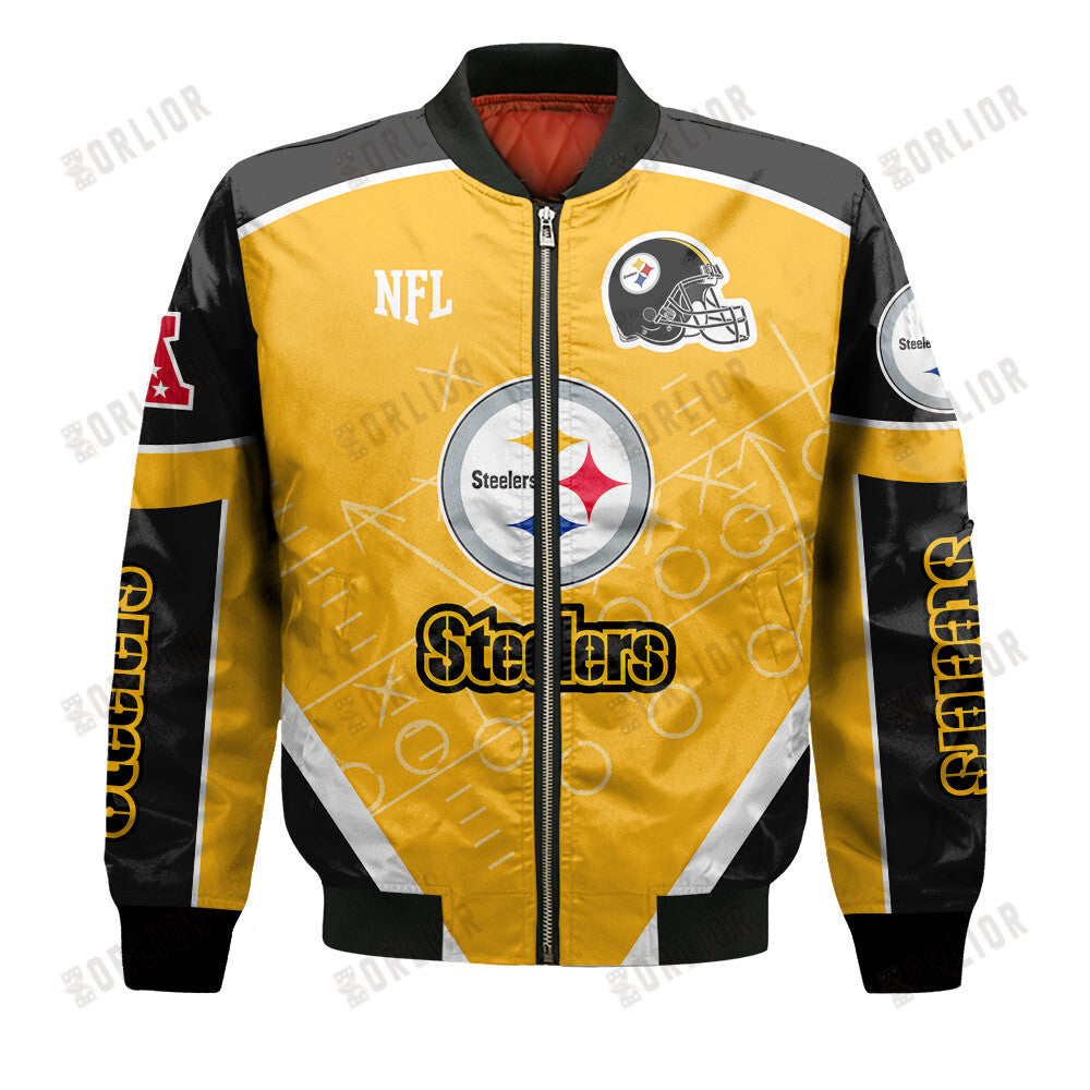 Pittsburgh Steelers Football Team 2024- 25 The Heat Of The New Season Bomber Jacket