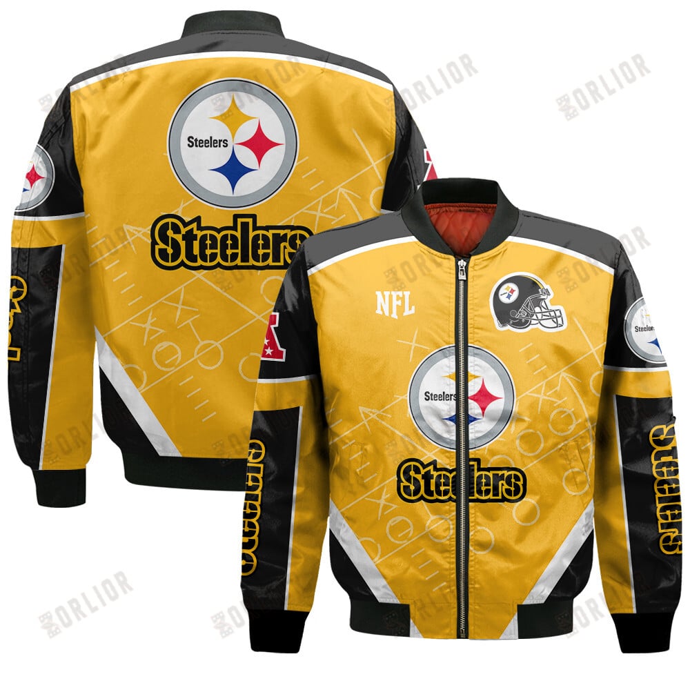Pittsburgh Steelers Football Team 2024- 25 The Heat Of The New Season Bomber Jacket