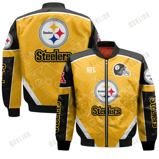 Pittsburgh Steelers Football Team 2024- 25 The Heat Of The New Season Bomber Jacket
