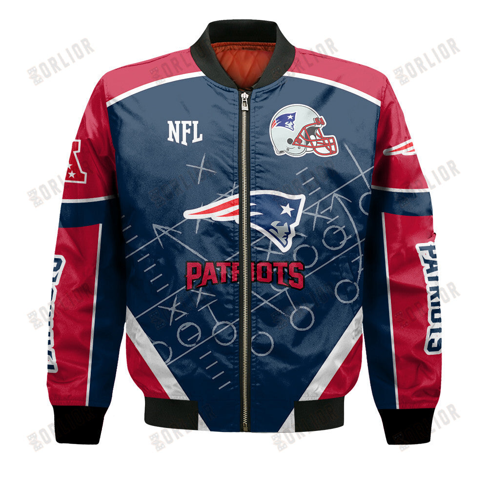 New England Patriots Football Team 2024- 25 The Heat Of The New Season Bomber Jacket