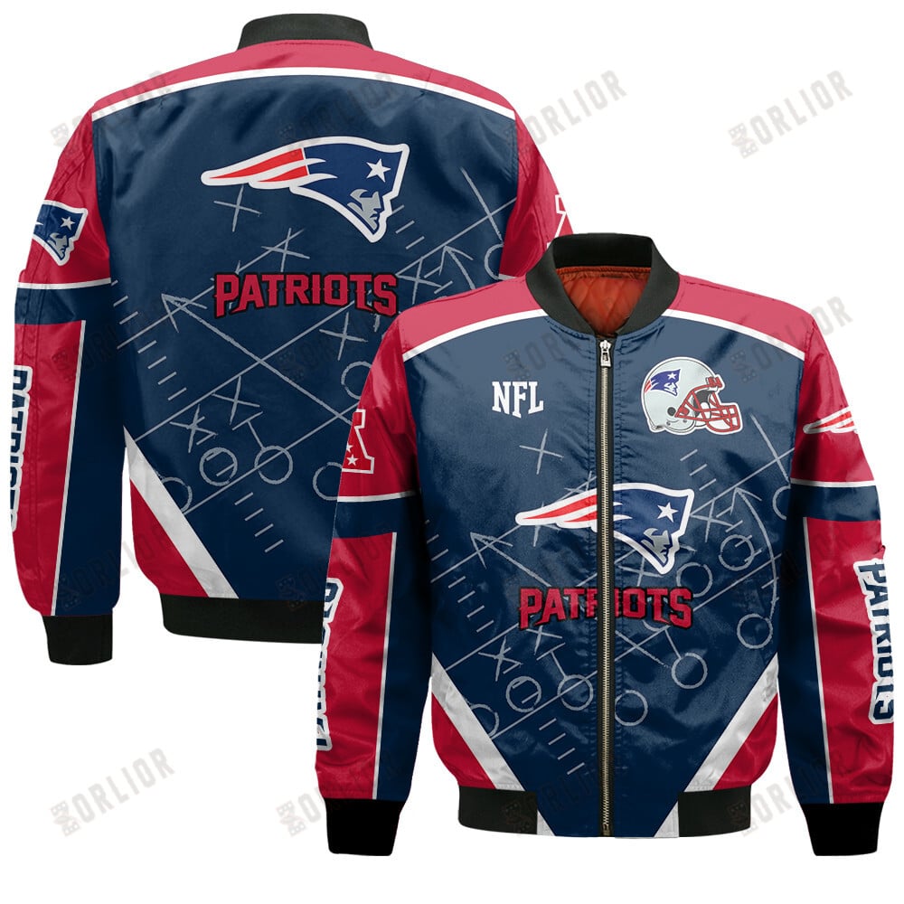 New England Patriots Football Team 2024- 25 The Heat Of The New Season Bomber Jacket