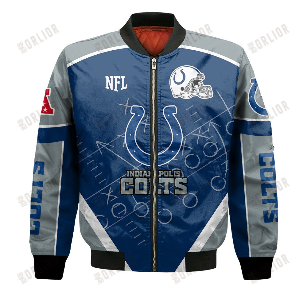 Indianapolis Colts Football Team 2024- 25 The Heat Of The New Season Bomber Jacket
