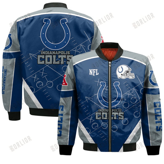 Indianapolis Colts Football Team 2024- 25 The Heat Of The New Season Bomber Jacket