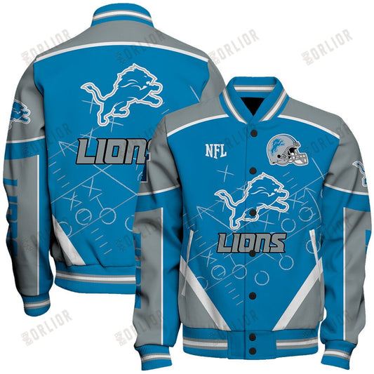 Detroit Lions Football Team 2024- 25 The Heat Of The New Season Unisex Varsity Jacket