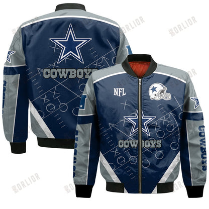 Dallas Cowboys Football Team 2024- 25 The Heat Of The New Season Bomber Jacket