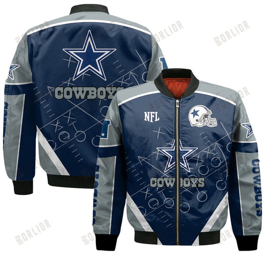 Dallas Cowboys Football Team 2024- 25 The Heat Of The New Season Bomber Jacket