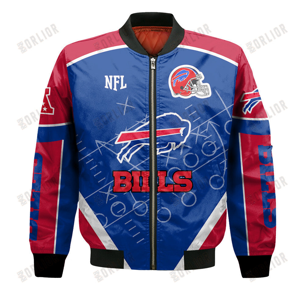 Buffalo Bills Football Team 2024- 25 The Heat Of The New Season Bomber Jacket