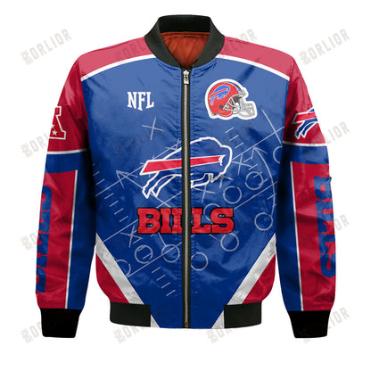 Buffalo Bills Football Team 2024- 25 The Heat Of The New Season Bomber Jacket