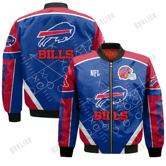 Buffalo Bills Football Team 2024- 25 The Heat Of The New Season Bomber Jacket