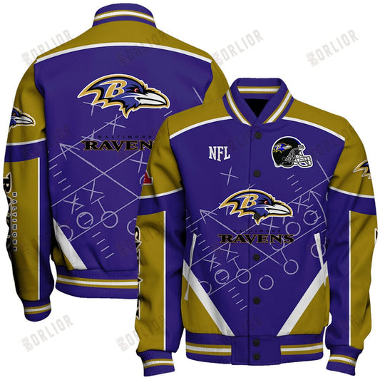 Baltimore Ravens Football Team 2024- 25 The Heat Of The New Season Unisex Varsity Jacket