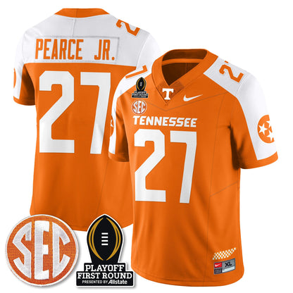 Tennessee Volunteers Football Jersey - Playoff First Round Patch - All Stitched