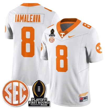 Tennessee Volunteers Football Jersey - Playoff First Round Patch - All Stitched