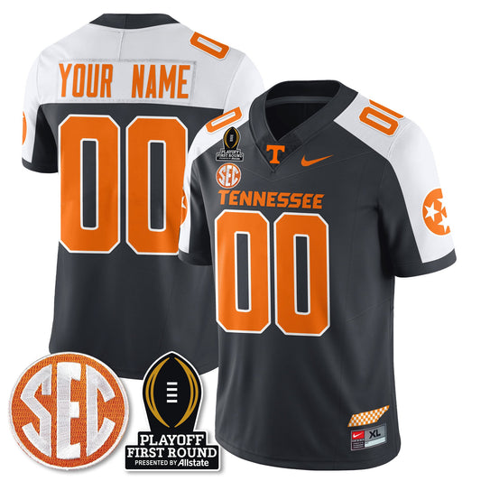 Custom Tennessee Volunteers Football Jersey - Playoff First Round Patch - All Stitched