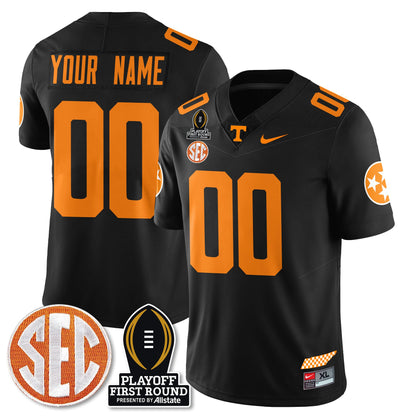 Custom Tennessee Volunteers Football Jersey - Playoff First Round Patch - All Stitched