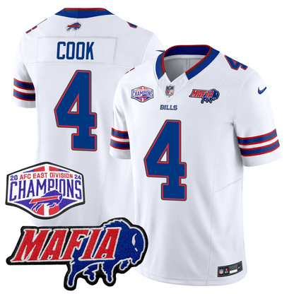 Buffalo Bills 24/25 Jersey - Bills Mafia + AFC East Championship Patch