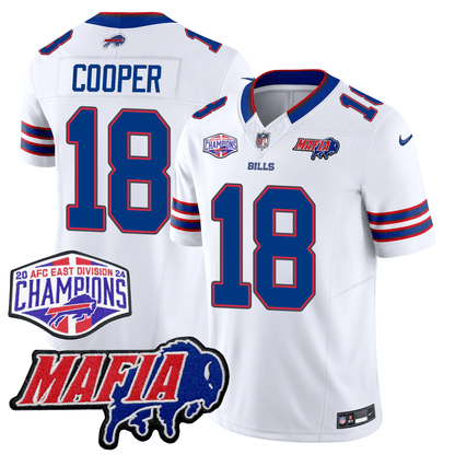 Buffalo Bills 24/25 Jersey - Bills Mafia + AFC East Championship Patch