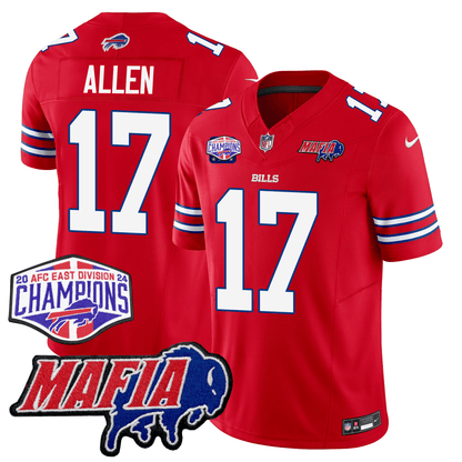 Buffalo Bills 24/25 Jersey - Bills Mafia + AFC East Championship Patch