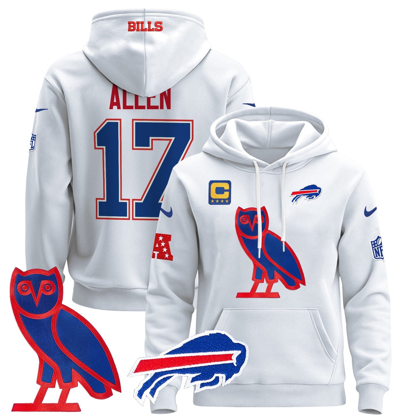 Buffalo Bills OVO 2024 Pullover Hoodie