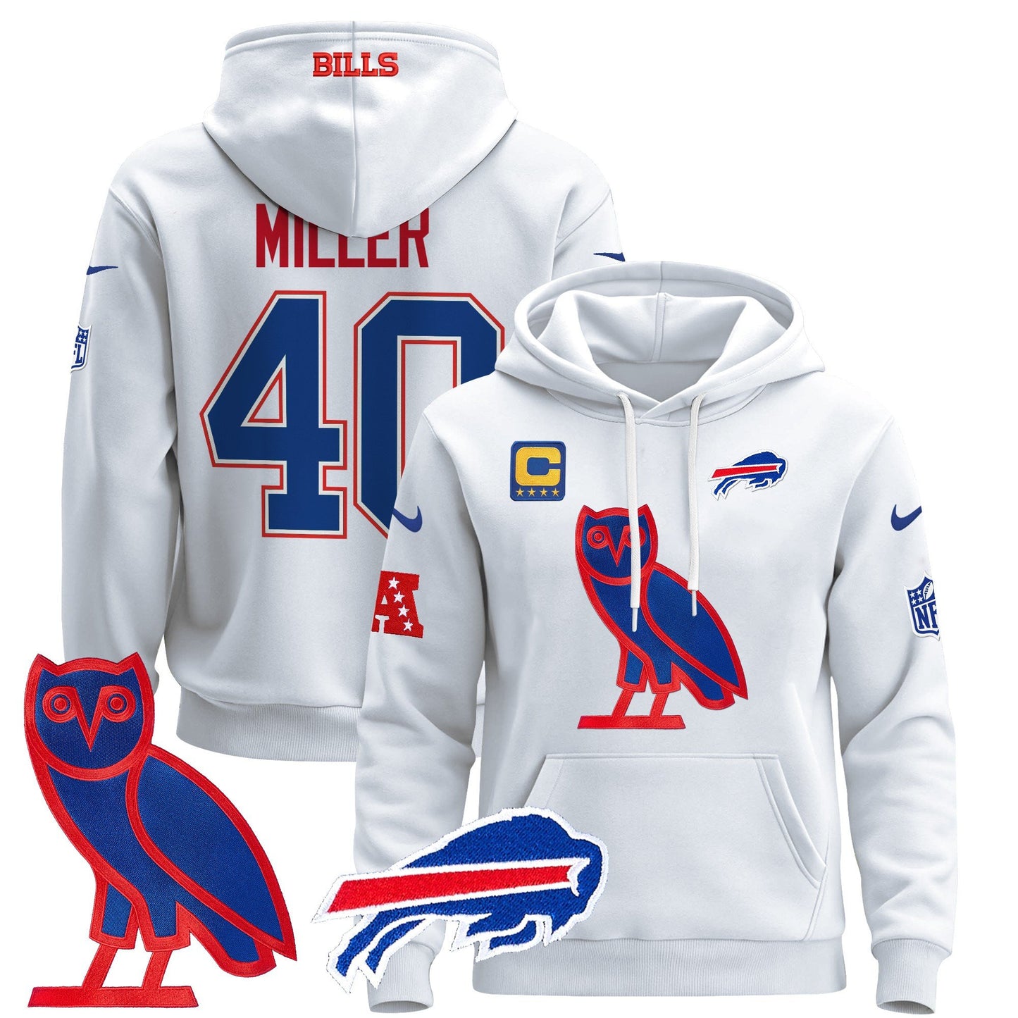 Buffalo Bills OVO 2024 Pullover Hoodie