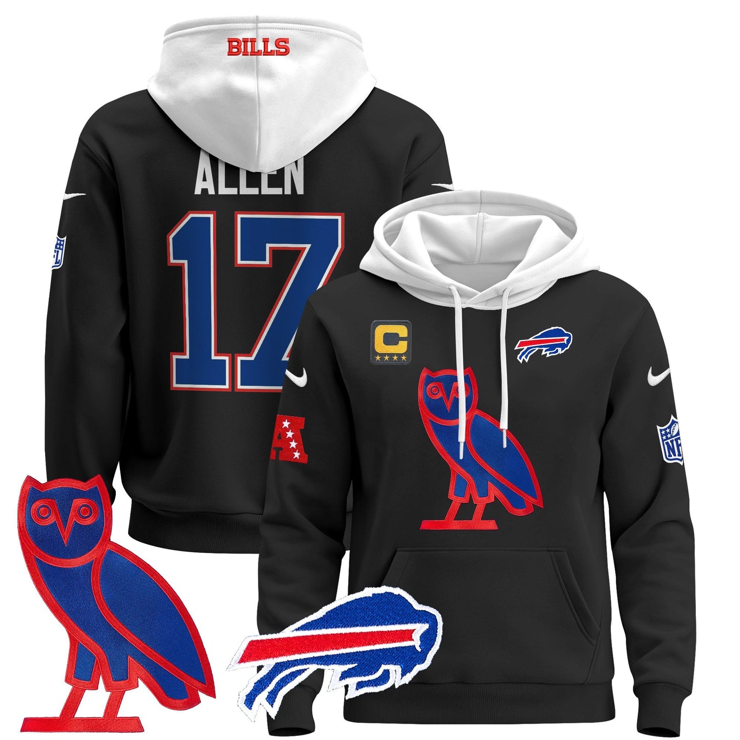 Buffalo Bills OVO 2024 Pullover Hoodie