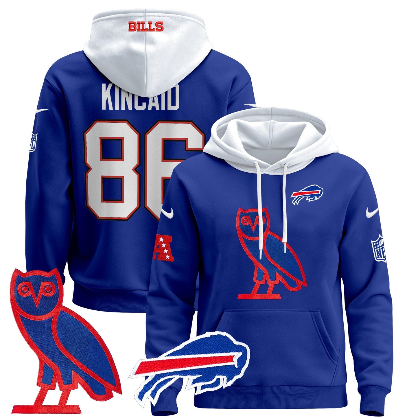 Buffalo Bills OVO 2024 Pullover Hoodie