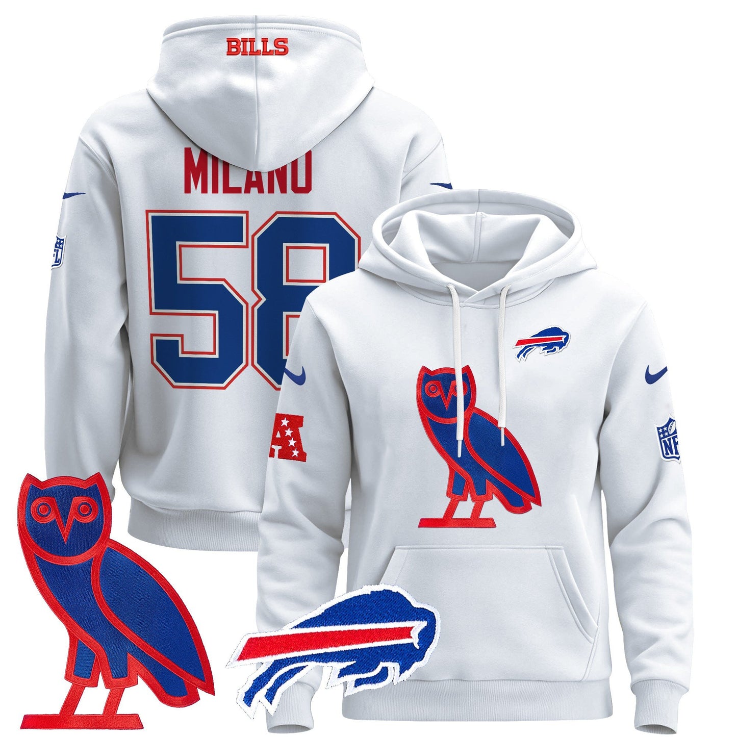 Buffalo Bills OVO 2024 Pullover Hoodie