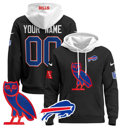 Buffalo Bills OVO 2024 Custom Pullover Hoodie