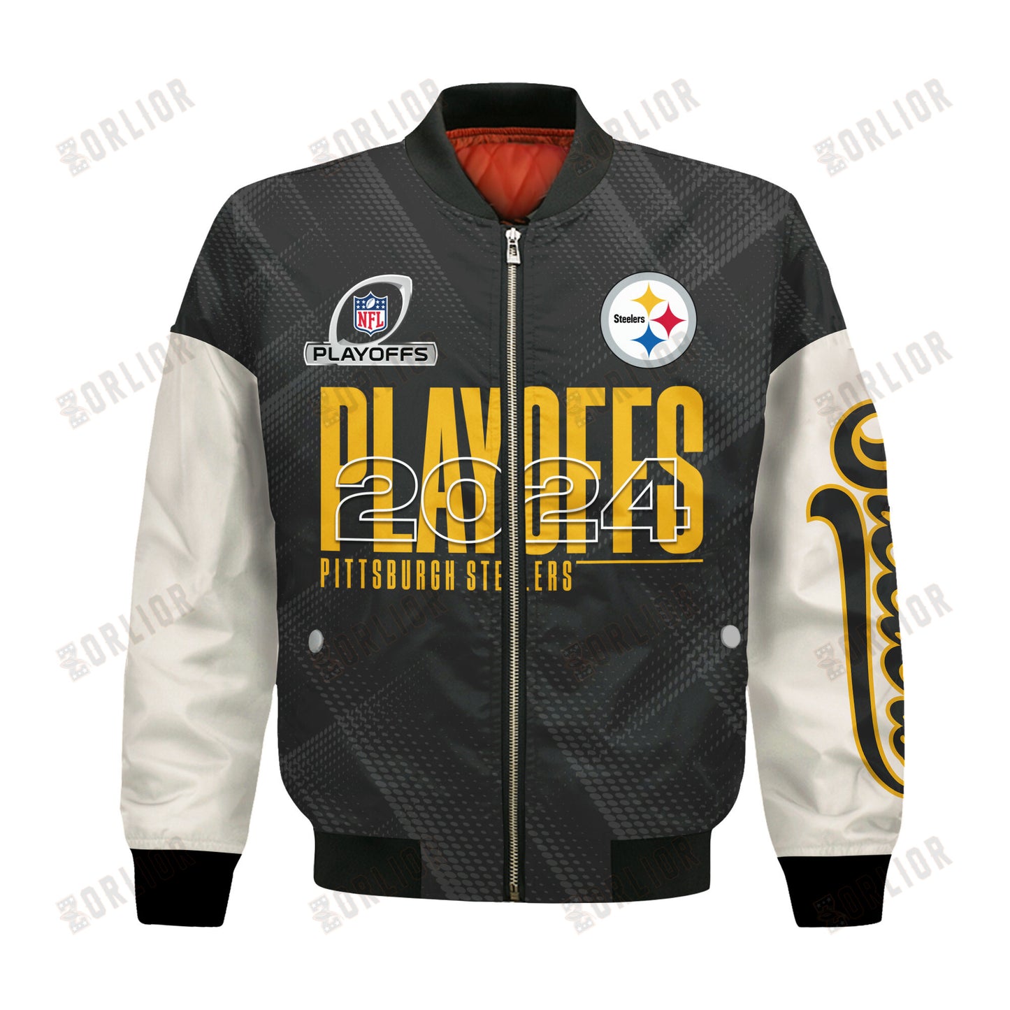 Pittsburgh Steelers AFC North Champions 2024 Bomber Jacket