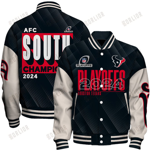 Texas Houston AFC South Champions 2024 Unisex Varsity Jacket