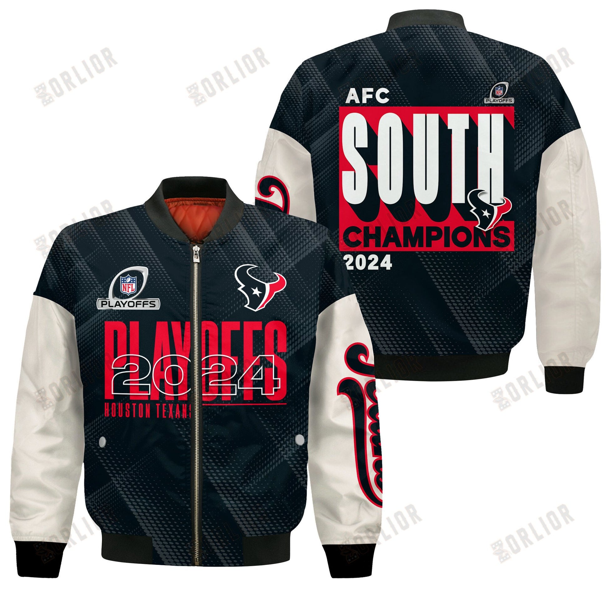 Texas Houston AFC South Champions 2024 Bomber Jacket