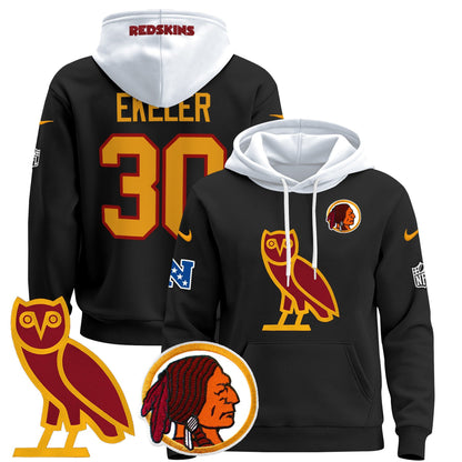 Washington Redskins OVO 2024 Pullover Hoodie