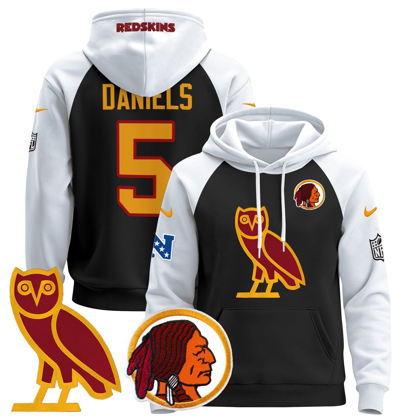 Washington Redskins OVO 2024 Pullover Hoodie