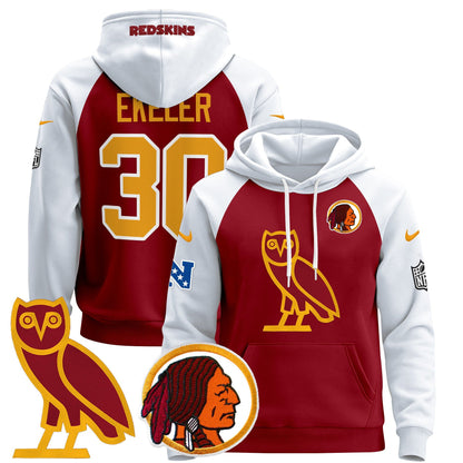 Washington Redskins OVO 2024 Pullover Hoodie