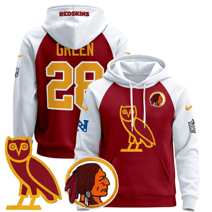 Washington Redskins OVO 2024 Pullover Hoodie