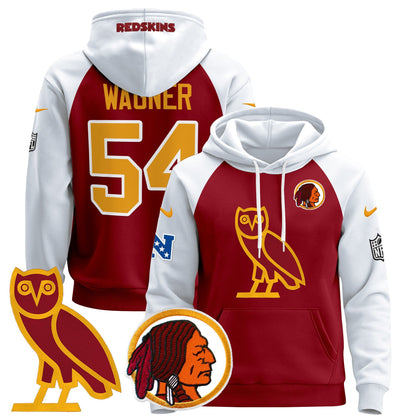 Washington Redskins OVO 2024 Pullover Hoodie