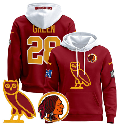 Washington Redskins OVO 2024 Pullover Hoodie