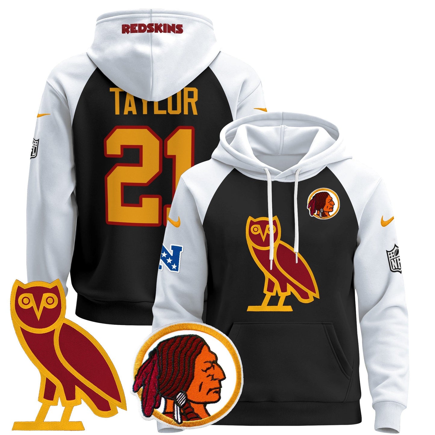 Washington Redskins OVO 2024 Pullover Hoodie