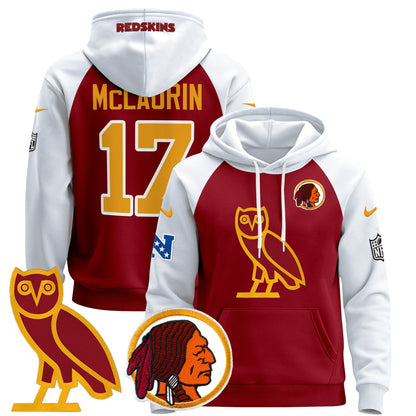 Washington Redskins OVO 2024 Pullover Hoodie