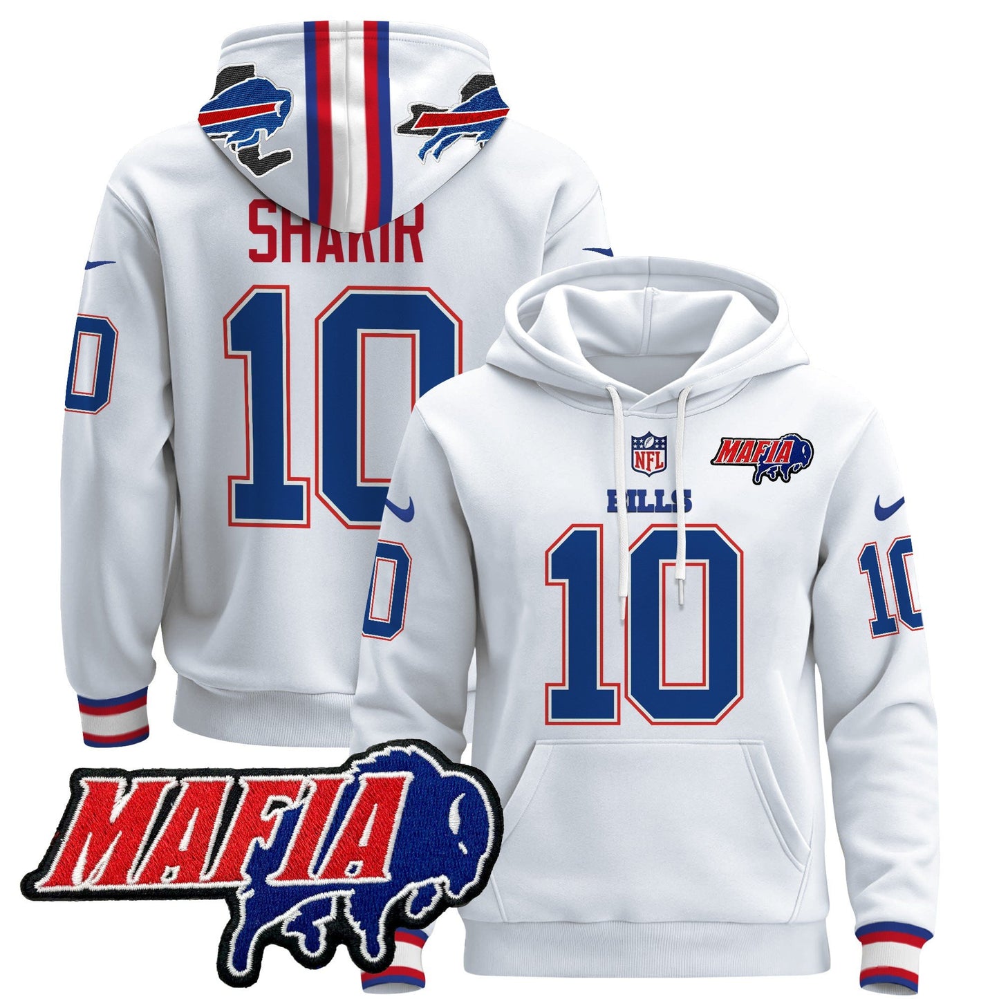 Buffalo Bills 2024 Bills Mafia Patch Pullover Hoodie