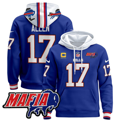 Buffalo Bills 2024 Bills Mafia Patch Pullover Hoodie