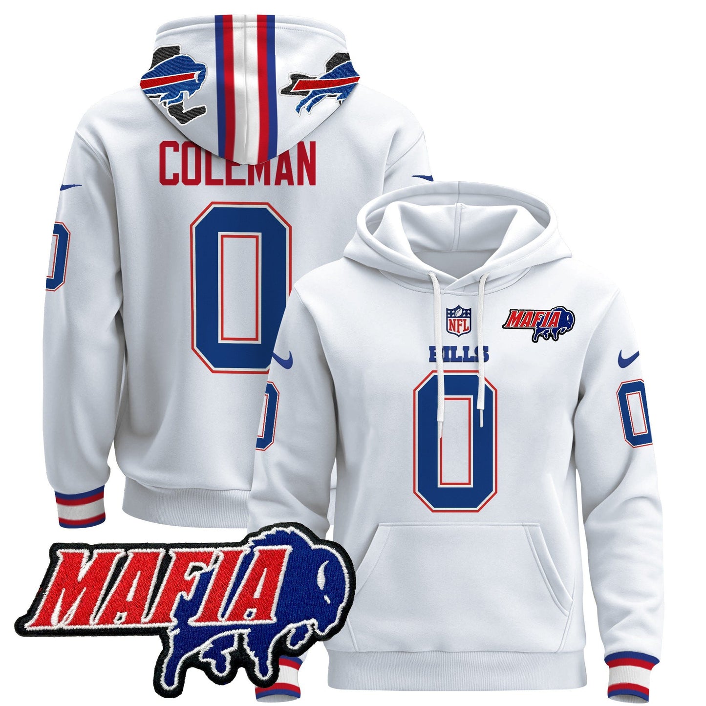 Buffalo Bills 2024 Bills Mafia Patch Pullover Hoodie