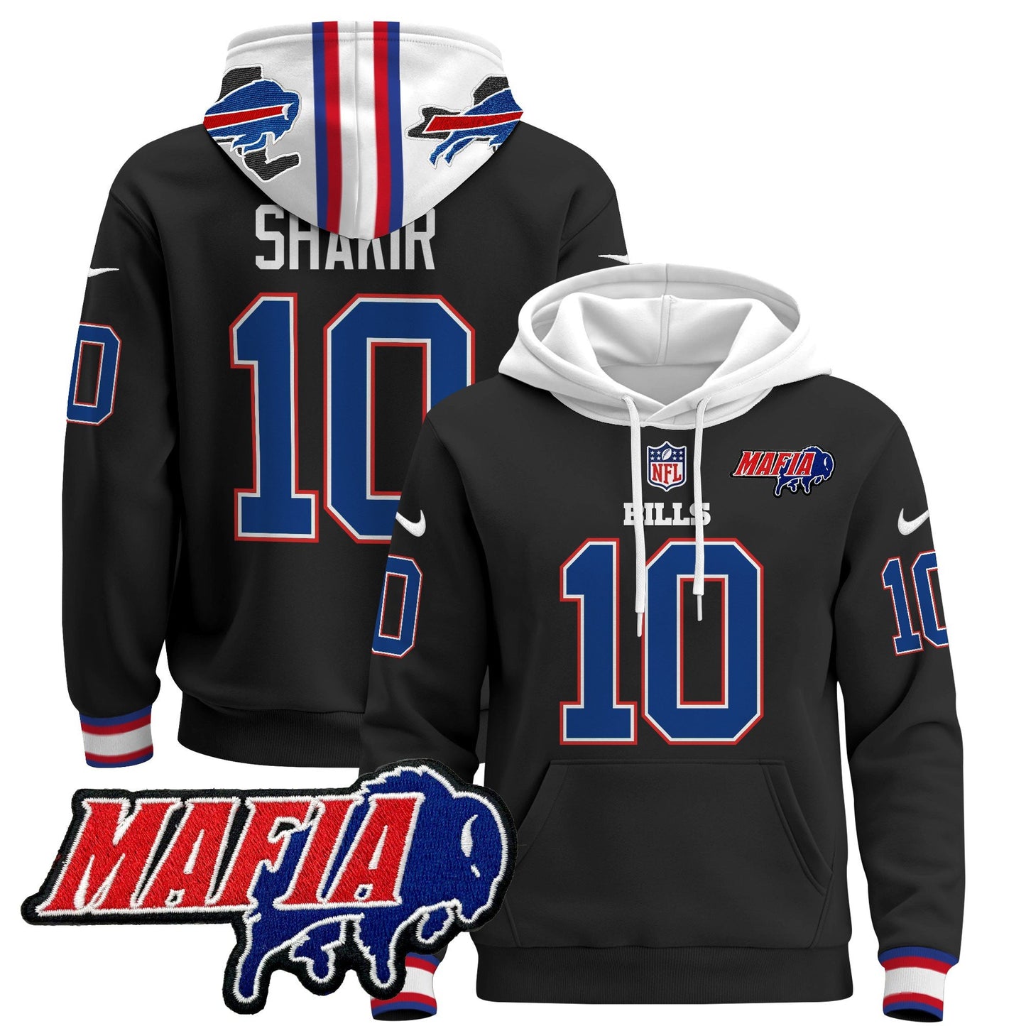 Buffalo Bills 2024 Bills Mafia Patch Pullover Hoodie