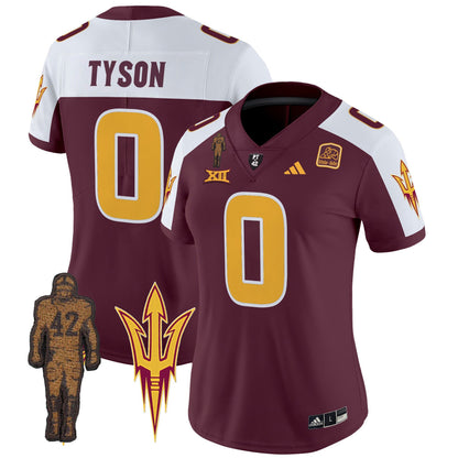 Women's Arizona State Sun Devils 2024 Pat Tillman Honoring Patch Vapor Limited Jersey - All Stitched