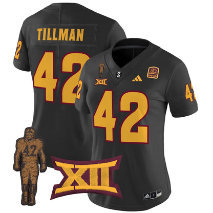 Women's Arizona State Sun Devils 2024 Pat Tillman Honoring Patch Vapor Limited Jersey - All Stitched