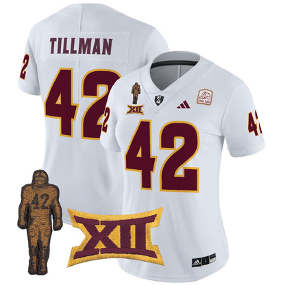 Women's Arizona State Sun Devils 2024 Pat Tillman Honoring Patch Vapor Limited Jersey - All Stitched