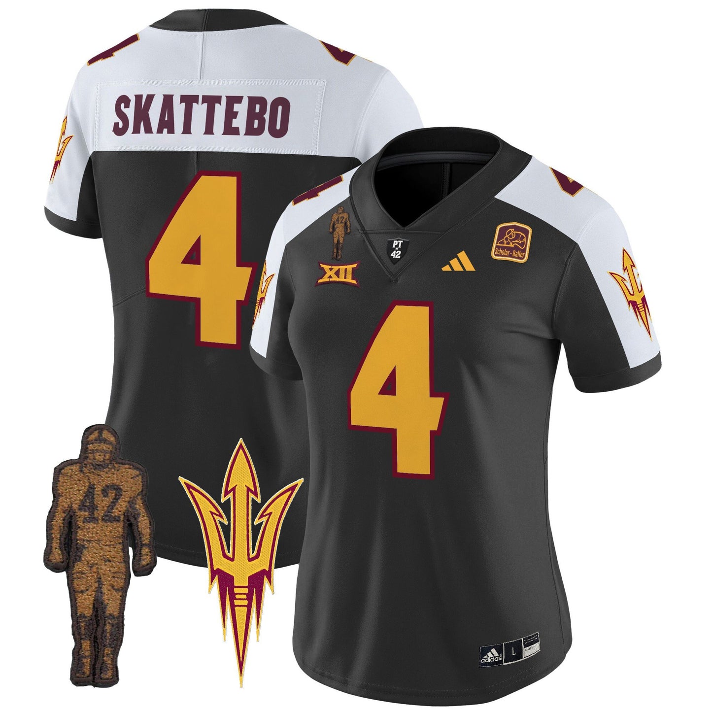 Women's Arizona State Sun Devils 2024 Pat Tillman Honoring Patch Vapor Limited Jersey - All Stitched