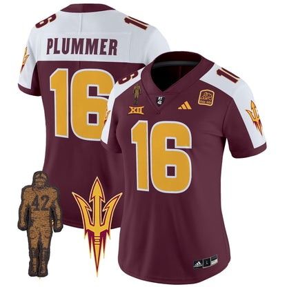 Women's Arizona State Sun Devils 2024 Pat Tillman Honoring Patch Vapor Limited Jersey - All Stitched