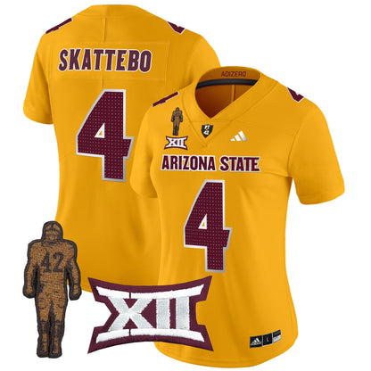 Women's Arizona State Sun Devils 2024 Pat Tillman Honoring Patch Vapor Limited Jersey V2 - All Stitched