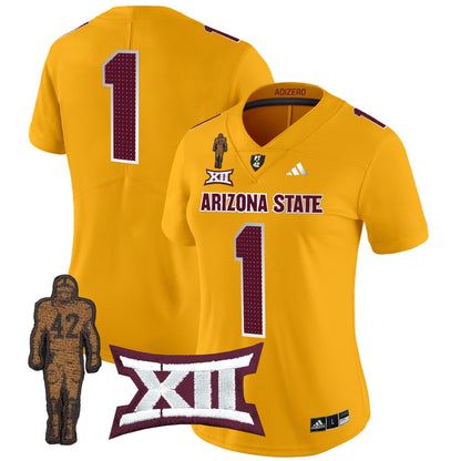 Women's Arizona State Sun Devils 2024 Pat Tillman Honoring Patch Vapor Limited Jersey V2 - All Stitched